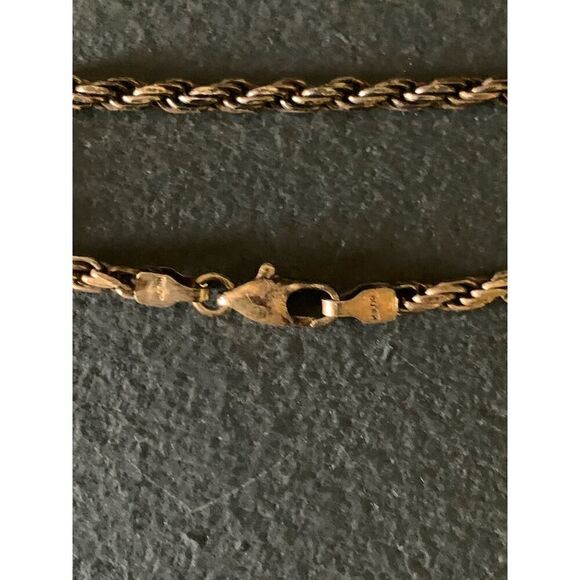 Italy 925 PT Necklace, Milor 925 Italy Bracelet and Metal Infinity hook earrings - Picture 4 of 6